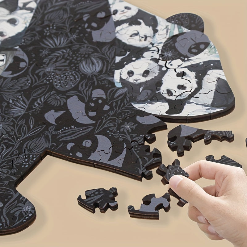 Wooden Panda Puzzle – 300 Pieces | Hidden Panda Challenge - Kid Zone