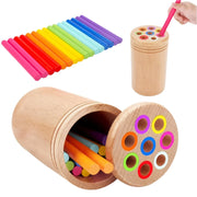 Wooden Balancing Sticks Toy for Kids – Montessori Educational Learning Set - Kid Zone