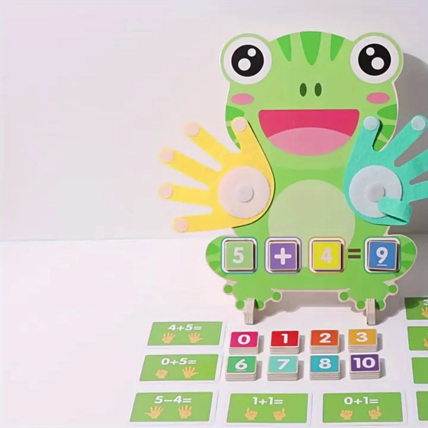 Kids Wooden Educational Frog Toy – Number Learning Puzzle for Toddlers - Kid Zone