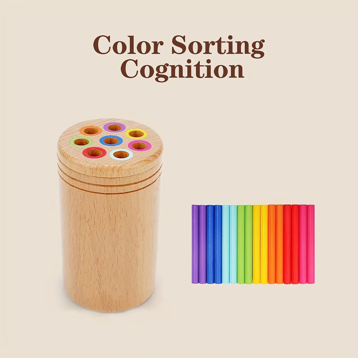 Wooden Balancing Sticks Toy for Kids – Montessori Educational Learning Set - Kid Zone