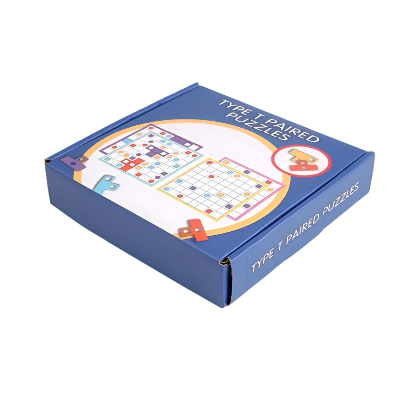 Wooden T-Puzzle Brain Teaser – 3D Logic Challenge for Kids & Adults - Kid Zone