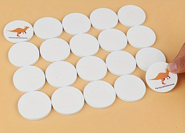 Montessori Wooden Memory Matching Game – Animals, Fruits & Dinosaurs Cards for Kids & Family - Kid Zone