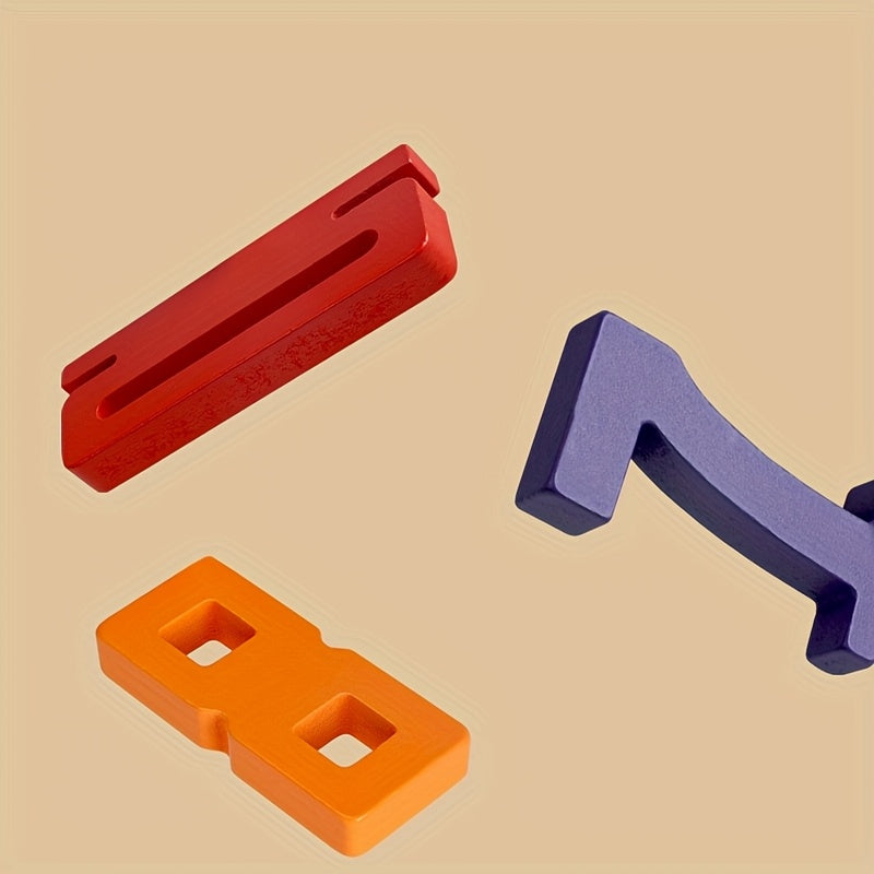 Wooden Digital Building Blocks – Logical Number Stacking Toy for Kids - Kid Zone