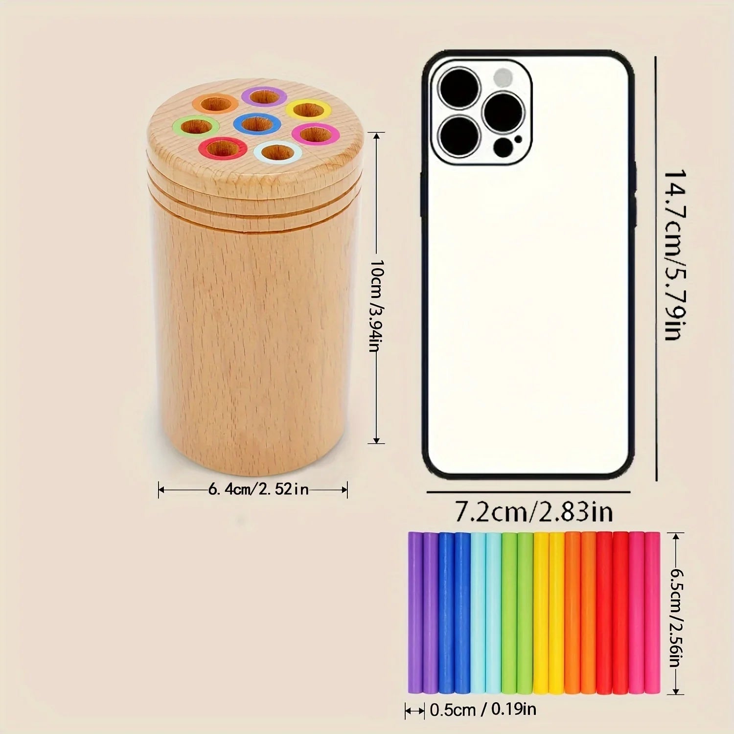 Wooden Balancing Sticks Toy for Kids – Montessori Educational Learning Set - Kid Zone