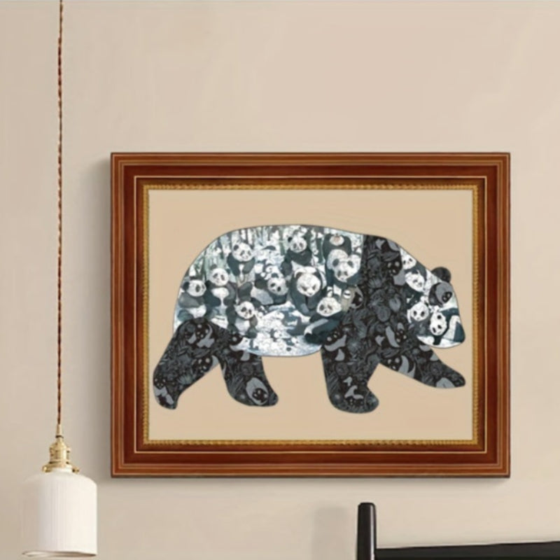 Wooden Panda Puzzle – 300 Pieces | Hidden Panda Challenge - Kid Zone